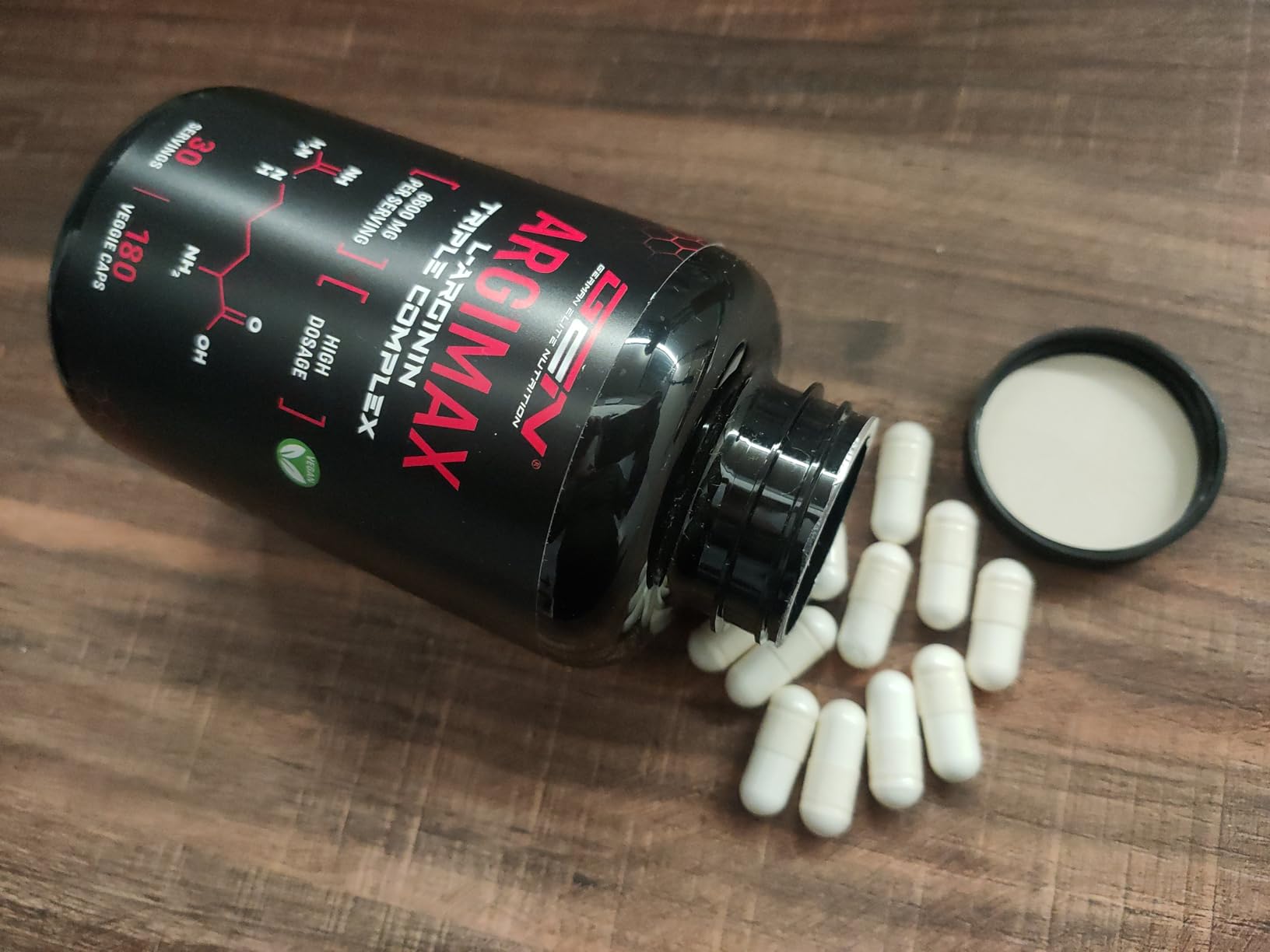 Elite Amino Singles ARGIMAX capsule 180 vegan, complesso di L-arginina