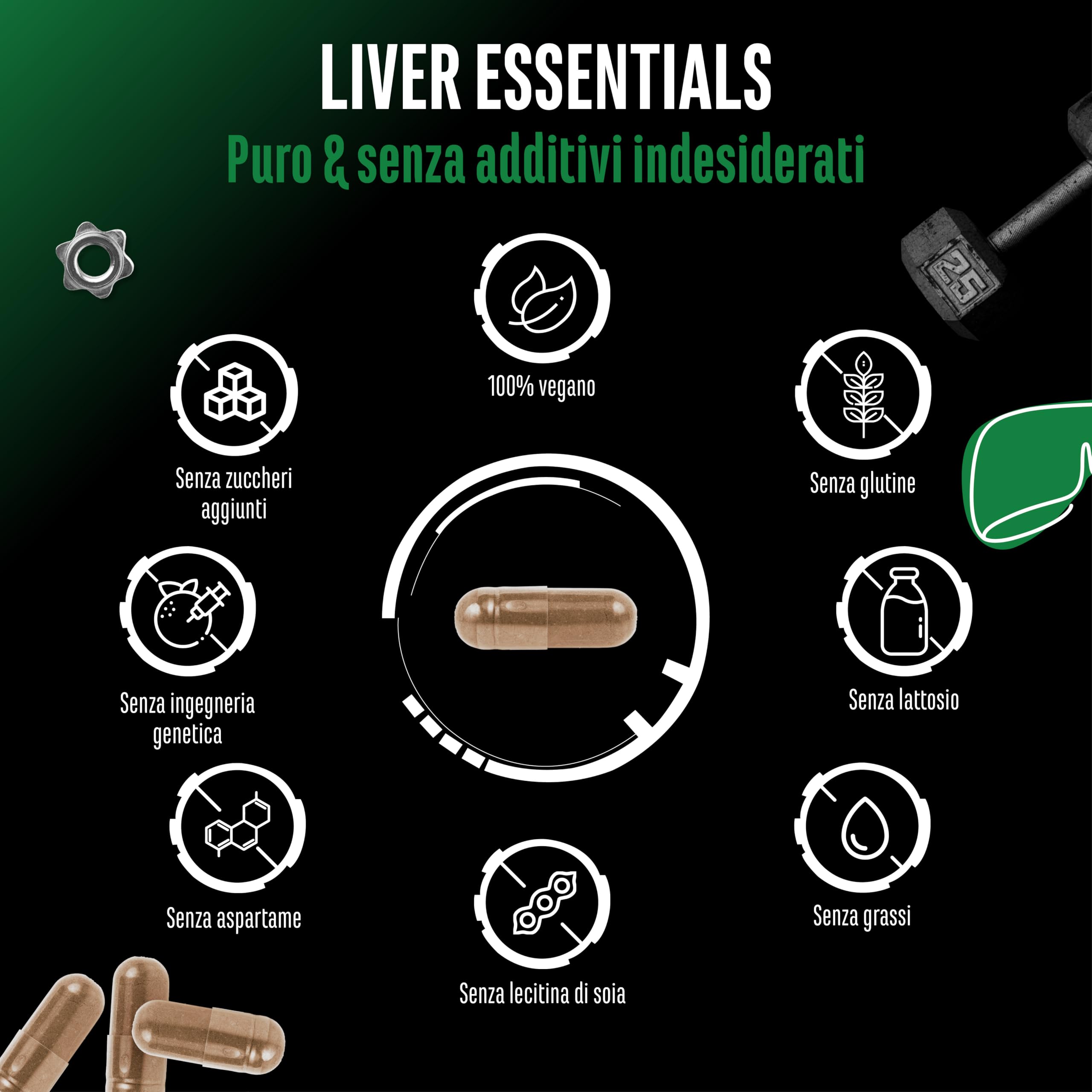 Elite Organ, Joint & Health Support Liver Essentials integratore per il fegato 180 capsule vegane complesso vegetale