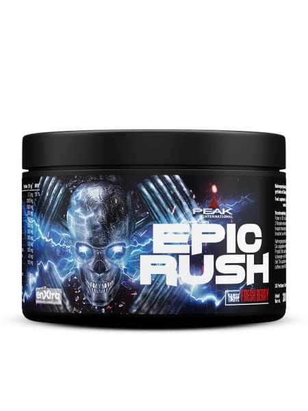 Green Peak Boosters Epic Rush pre-workout booster 300 g Frutti di Bosco Freschi vegano
