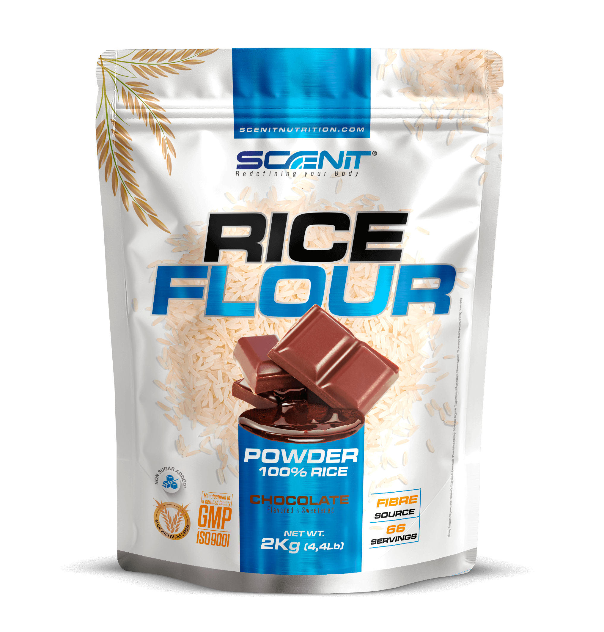 Scenit Nutrition Come sano Rice Flour farina di riso 2 kg aromatizzata
