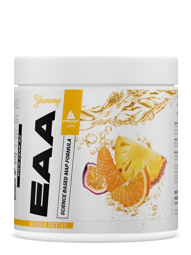 Green Peak Amino acids PEAK Yummy EAA aminoacidi in polvere 400 g amarena