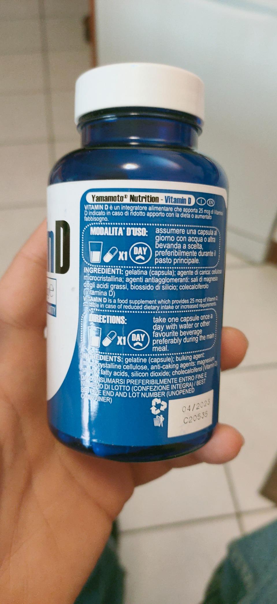 YAMAMOTO Vitamine e Minerali Vitamin D integratore 90 capsule 25 mcg