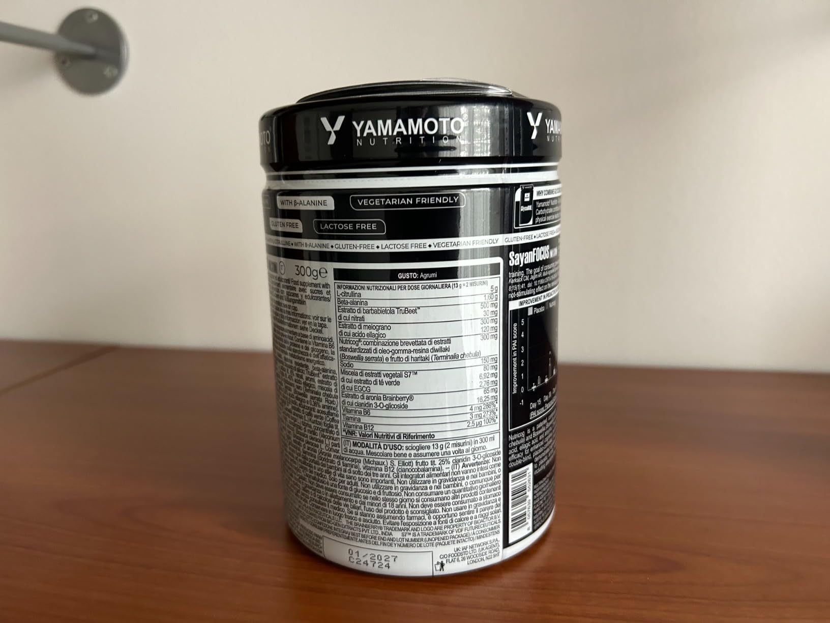Yamamoto Pre-Workout SayanFOCUS NO STIM pre-workout senza caffeina