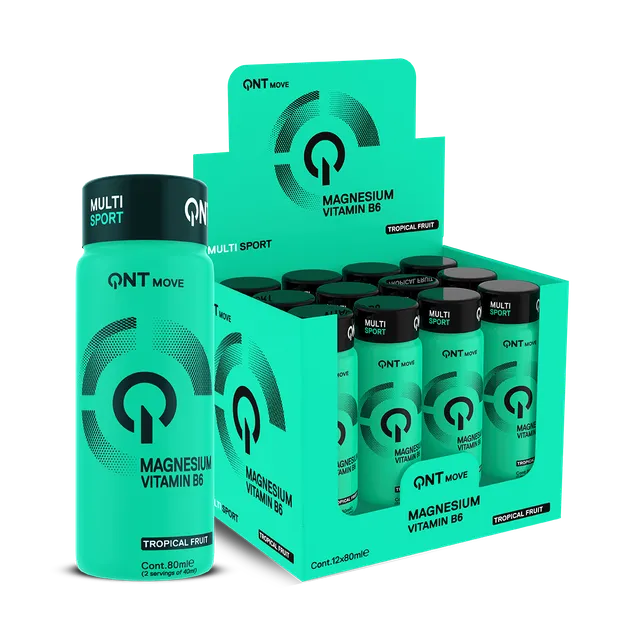 QNT Vitamins & Minerals Magnesium Sport integratore liquido 12 x 80 ml tropicale