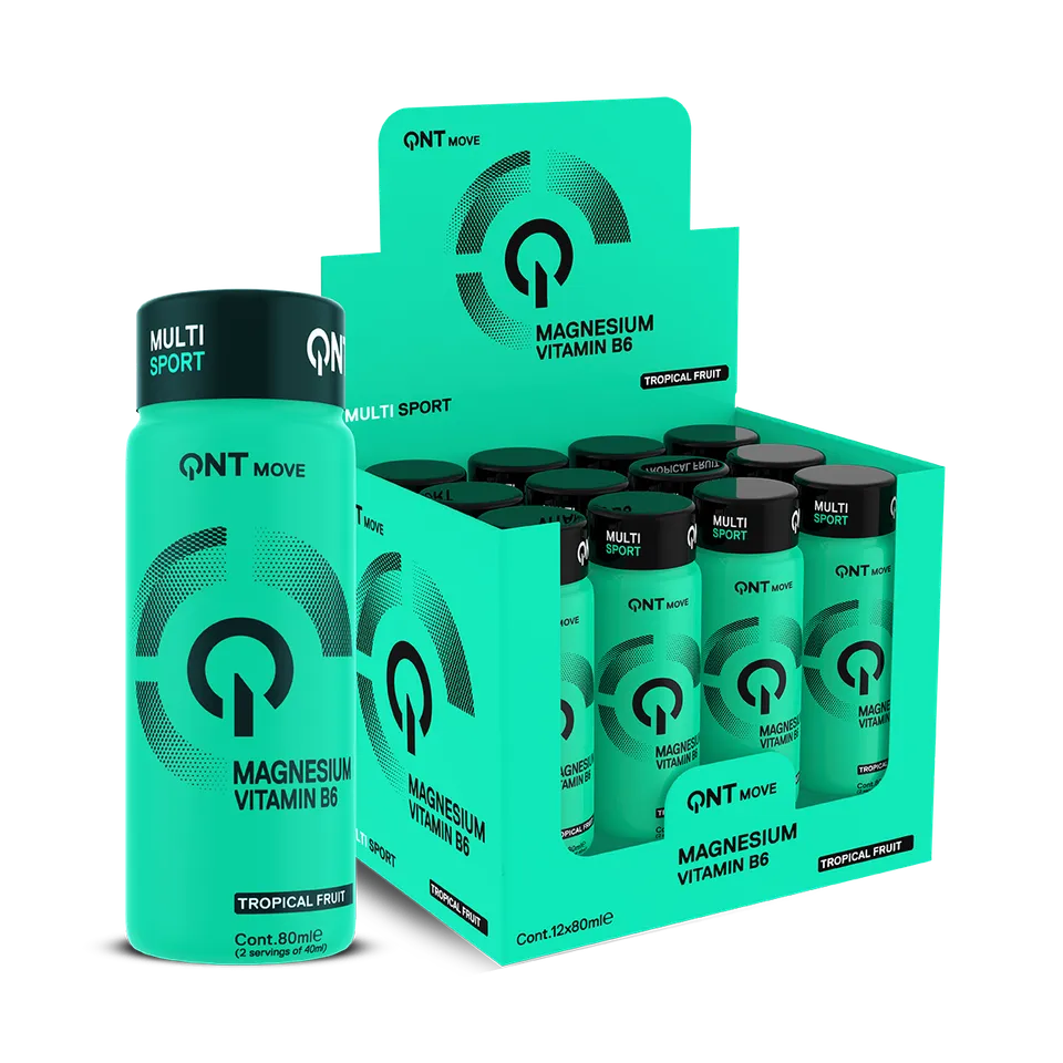 QNT Vitamins & Minerals Magnesium Sport integratore liquido 12 x 80 ml tropicale