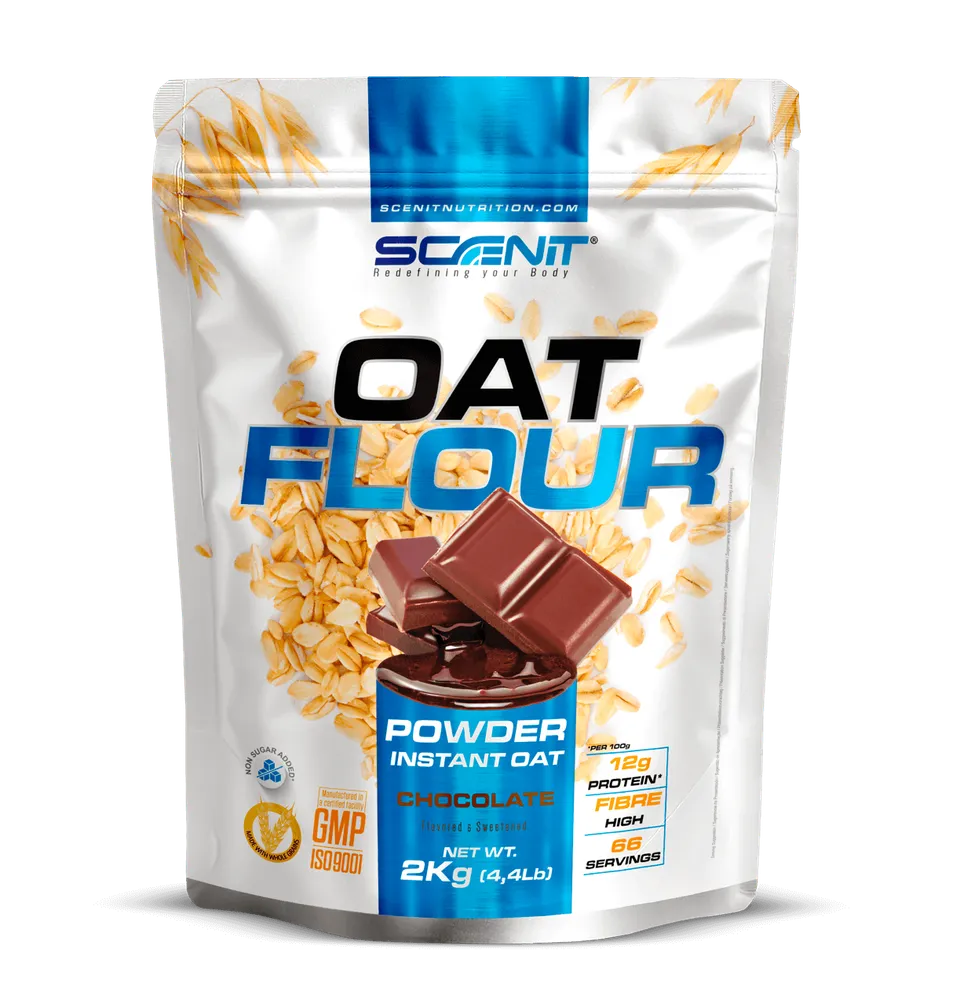 Scenit Nutrition Come sano Oat Flour farina di avena 2 kg al cioccolato