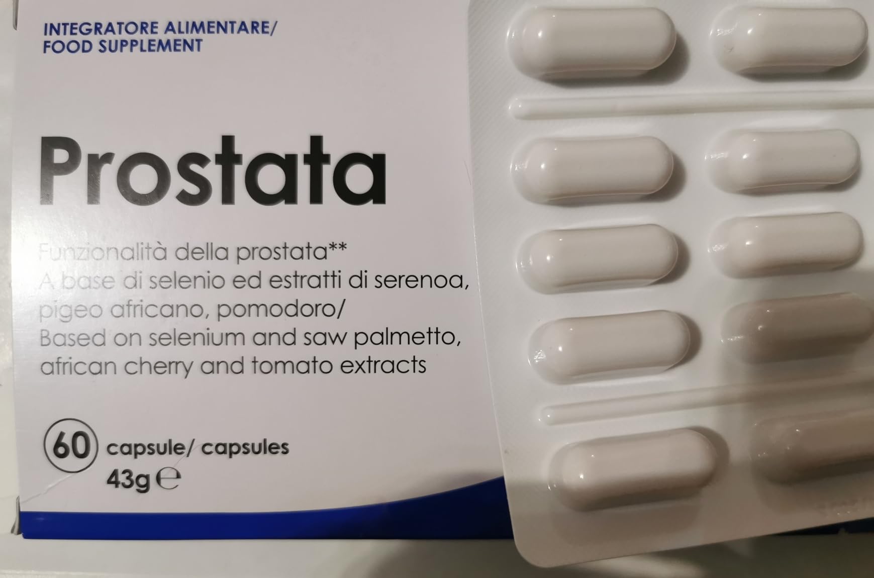 Yamamoto Vitamine e Minerali Prostata integratore 60 capsule con saw palmetto