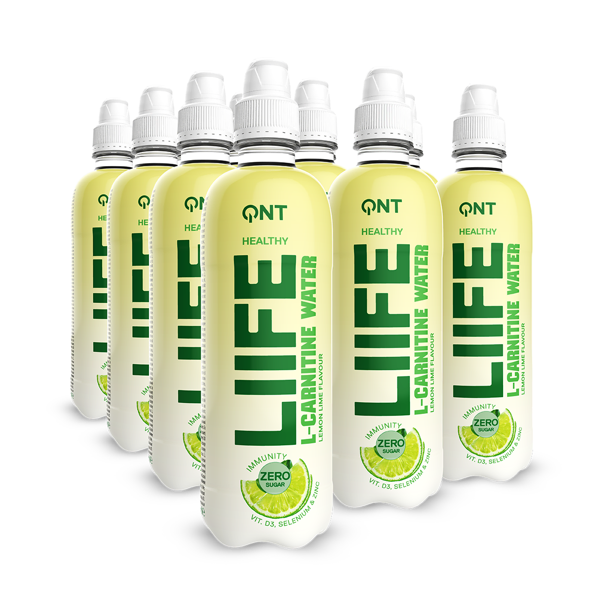 QNT L-Carnitine L-Carnitine Water bevanda 12 x 500 ml lime con vitamina D3