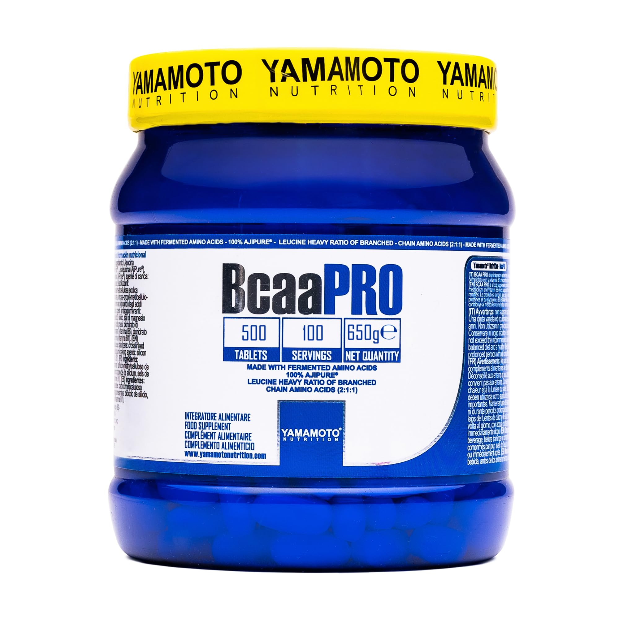 YAMAMOTO Aminoacidi e BCAAs BCAA 2:1:1 Ajipure aminoacidi ramificati 500 compresse