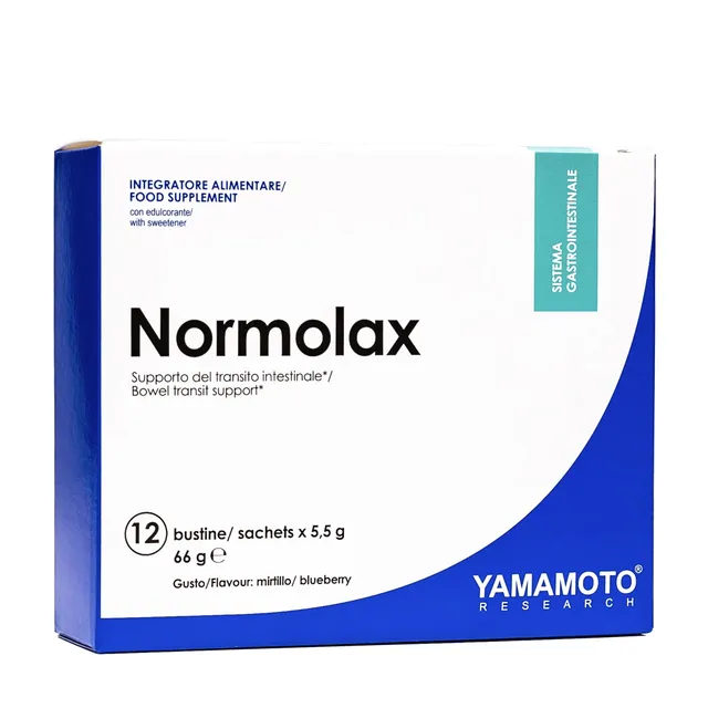 YAMAMOTO Salute Gastrointestinale Normolax integratore 12 bustine mirtillo