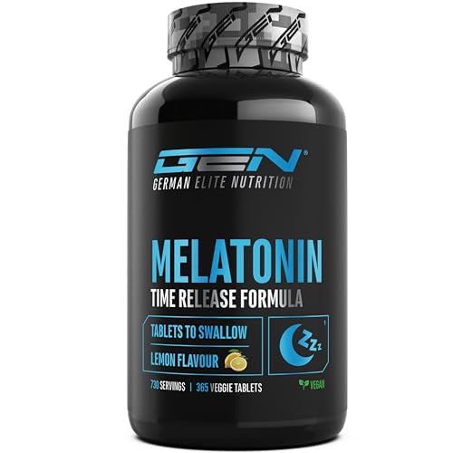 Elite Adaptogens, Sleep & Mind Melatonina Time Release melatonina 365 compresse al limone a rilascio prolungato