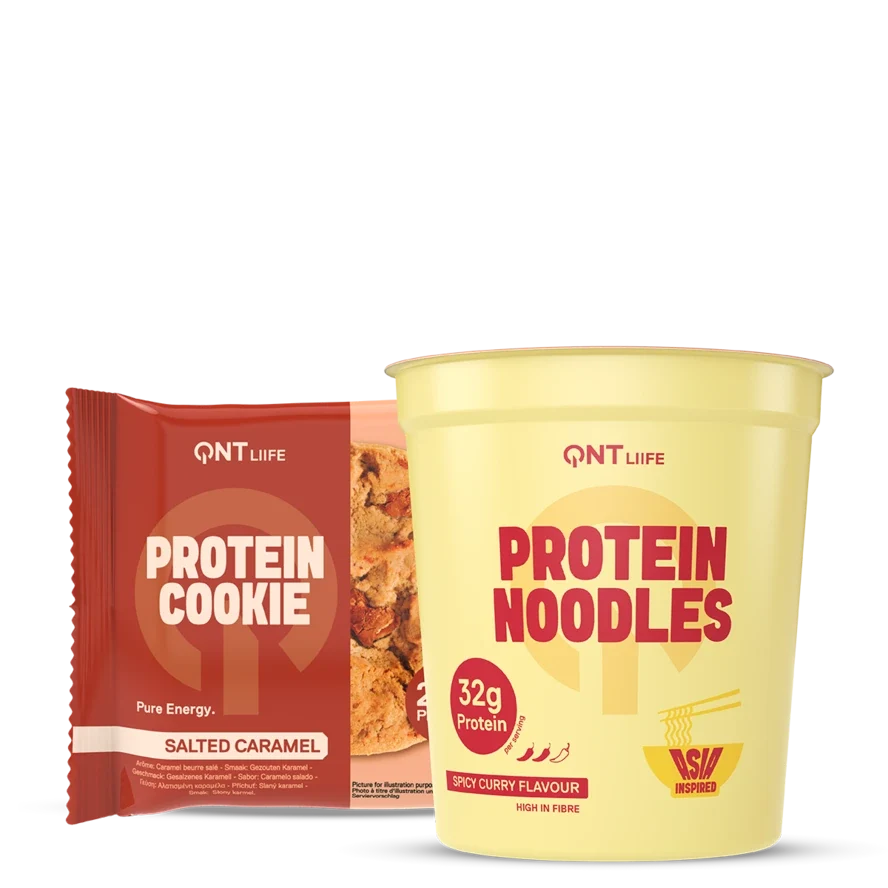 QNT Bundles Protein Noodles & Protein Cookie Pack bundle 12×66 g + 12×60 g