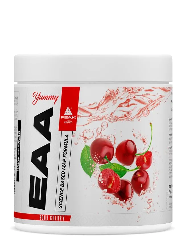 Green Peak Amino acids PEAK Yummy EAA aminoacidi in polvere 400 g amarena