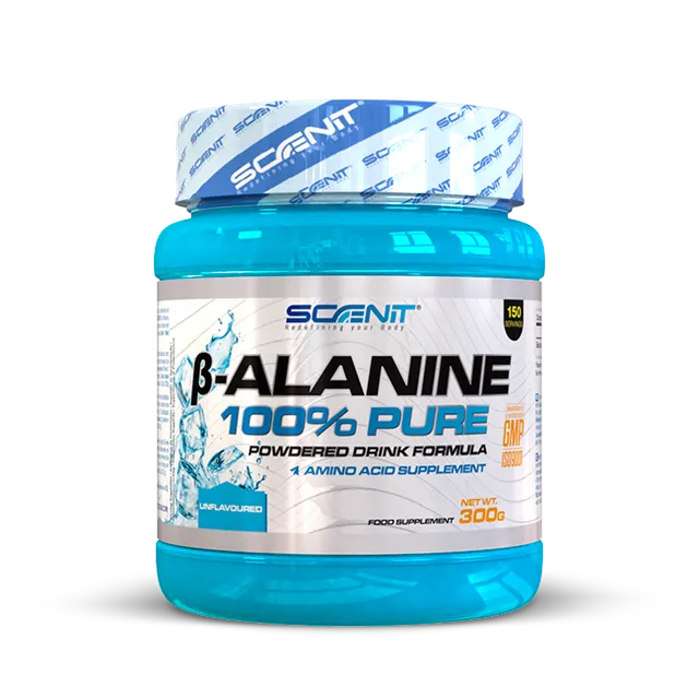 Scenit Nutrition Potenciadores deportivos Beta Alanine 100% pure beta alanina in polvere 300 g senza sapore