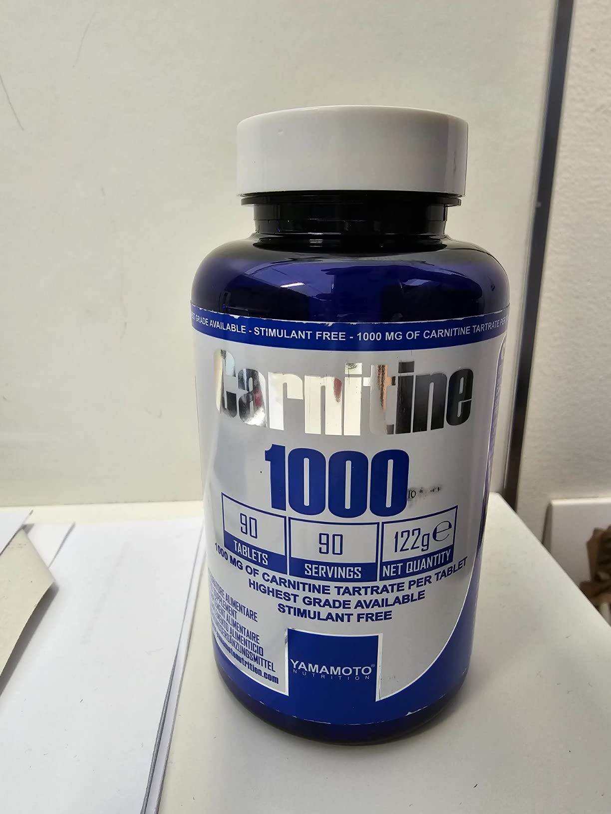 YAMAMOTO Aminoacidi e BCAAs Carnitine 1000 integratore carnitina 90 compresse 1000 mg