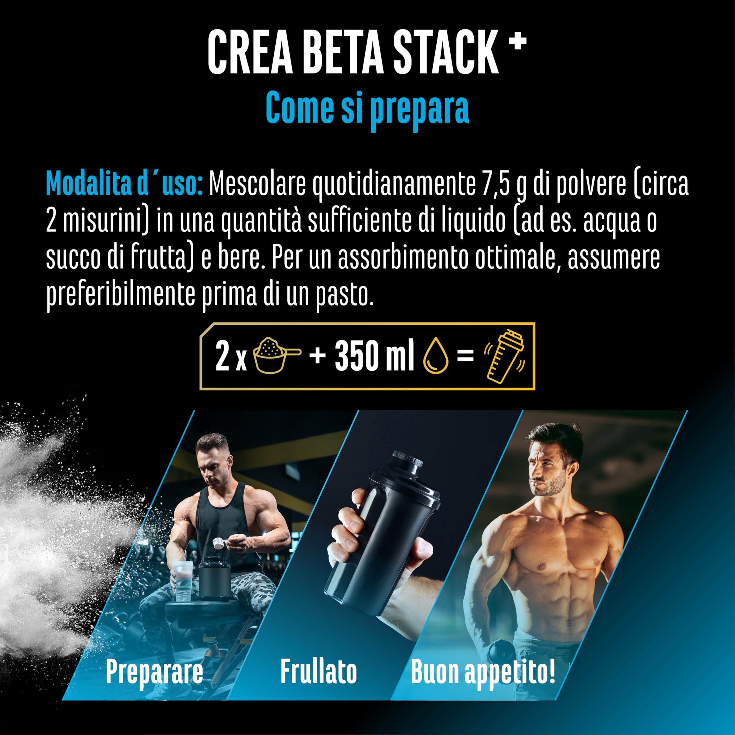 Elite Creatine Creatin Beta Alanin Stack creatina 750 g vegana