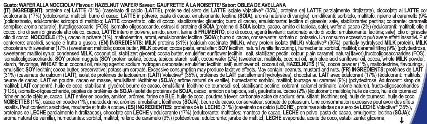 YAMAMOTO Barrette Iso-Fuji BAR barretta proteica gusto wafer nocciola 13 g