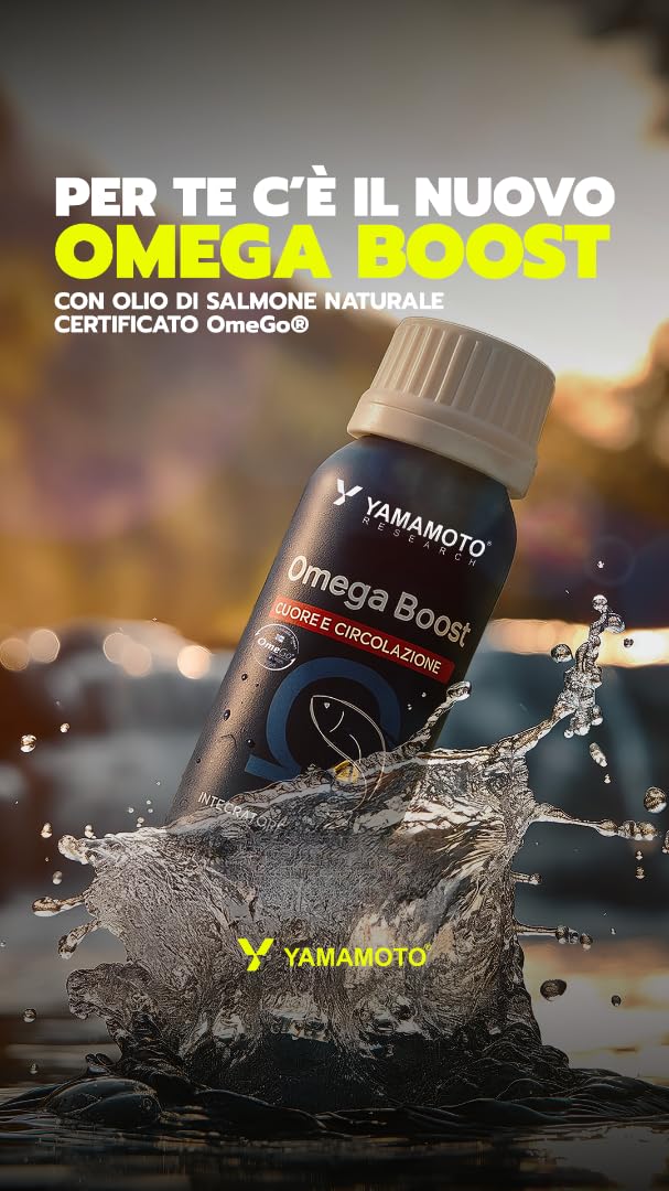 Yamamoto Omega-3 e Cuore e Circolazione Omega Boost integratore omega-3 60 softgel olio di salmone