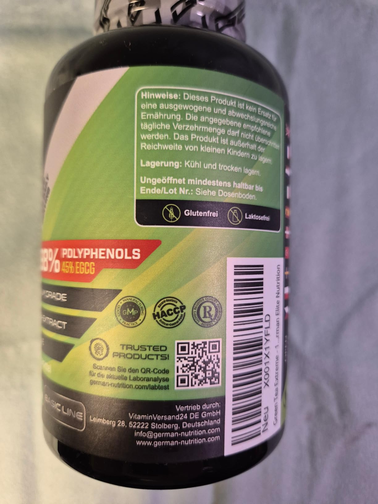 Elite Fat Burners & Cutting Green Tea Extreme integratore 180 capsule vegane