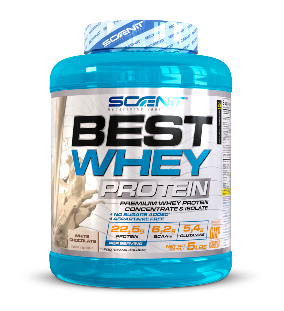 Scenit Nutrition Proteine Best Whey Protein proteine whey Biscotto 908 g, 77 g proteine