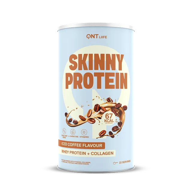 QNT Skinny Protein proteine in polvere Iced Coffee 440 g senza zuccheri aggiunti