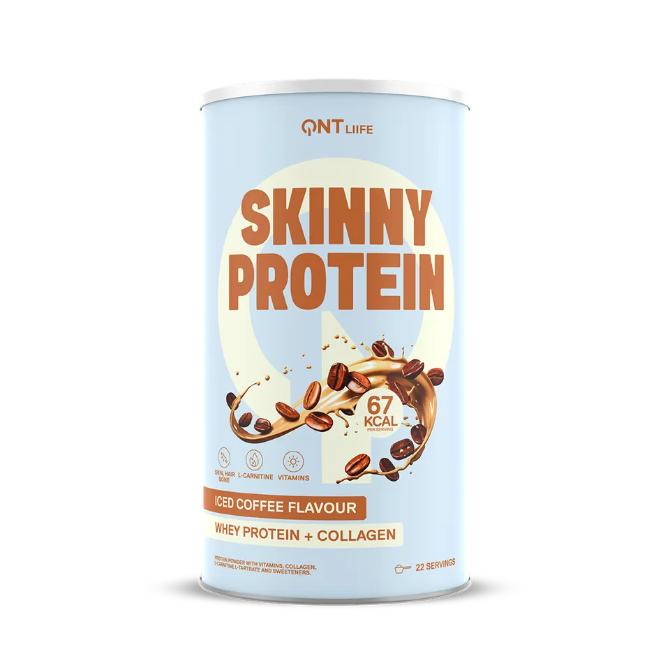 QNT Skinny Protein proteine in polvere Iced Coffee 440 g senza zuccheri aggiunti