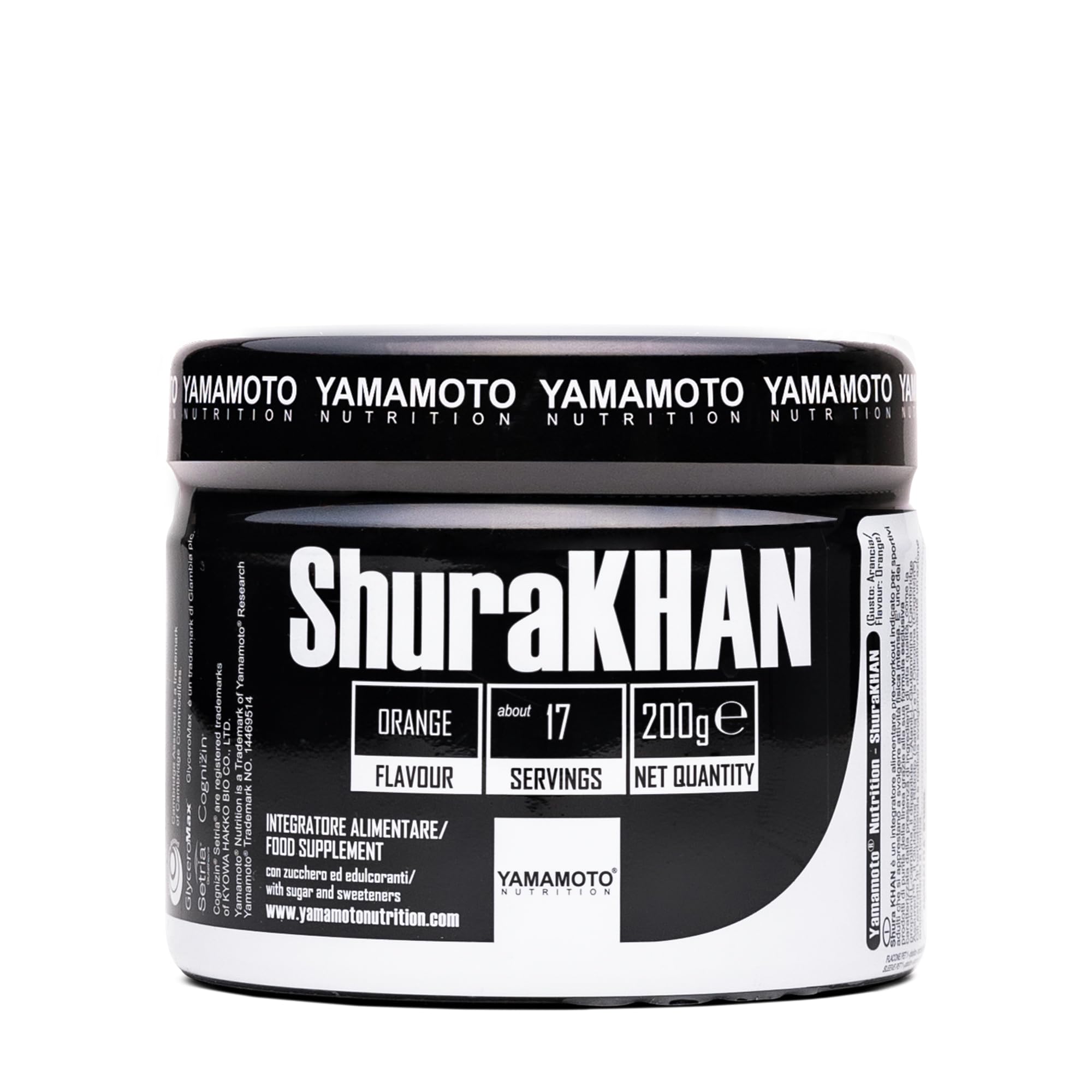 YAMAMOTO ShuraKHAN integratore pre workout 200 g gusto arancia