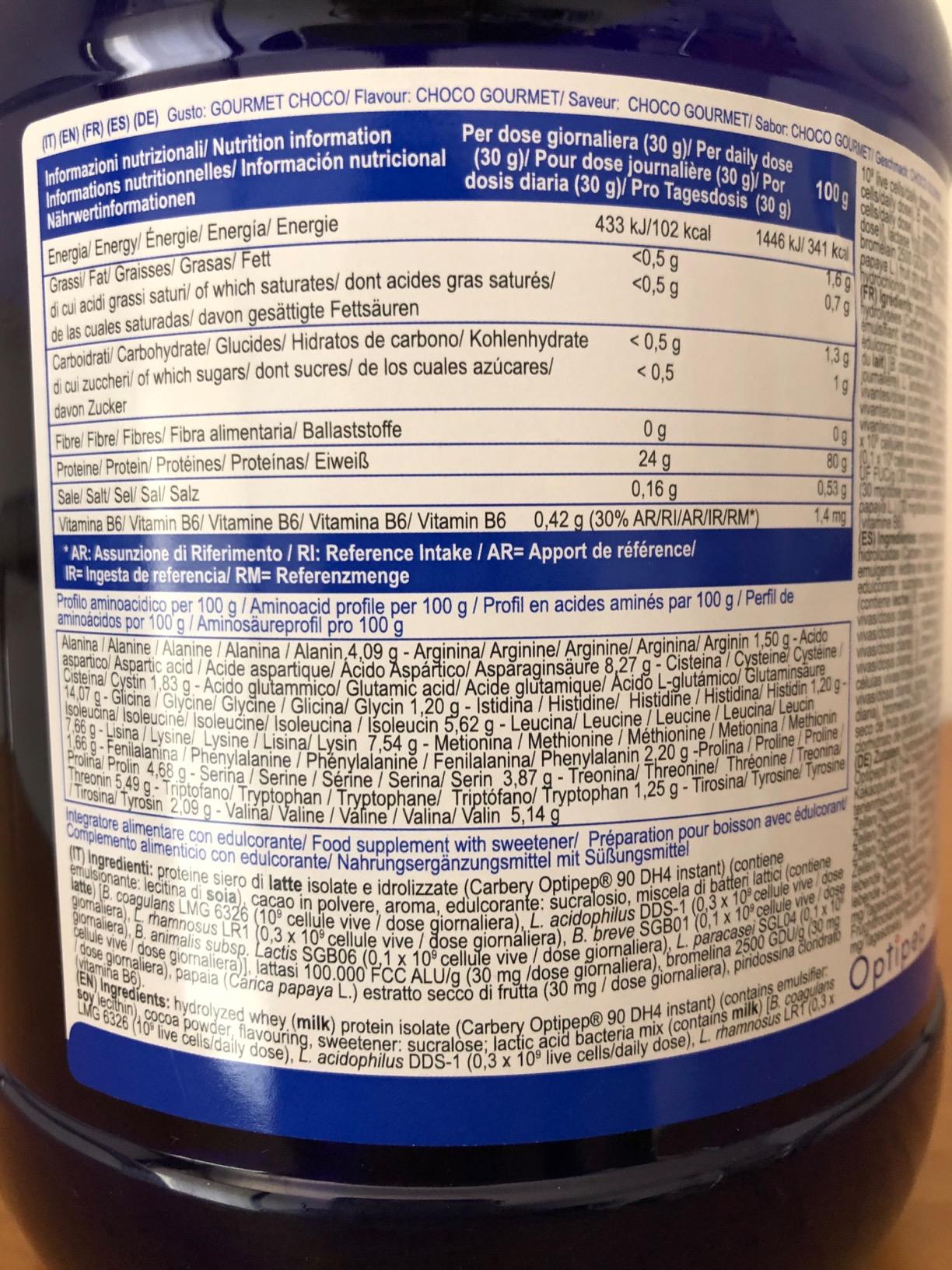 YAMAMOTO Proteine Hydro RAZAN® new formula proteine idrolizzate Cioccolato 2000 g Optipep 90