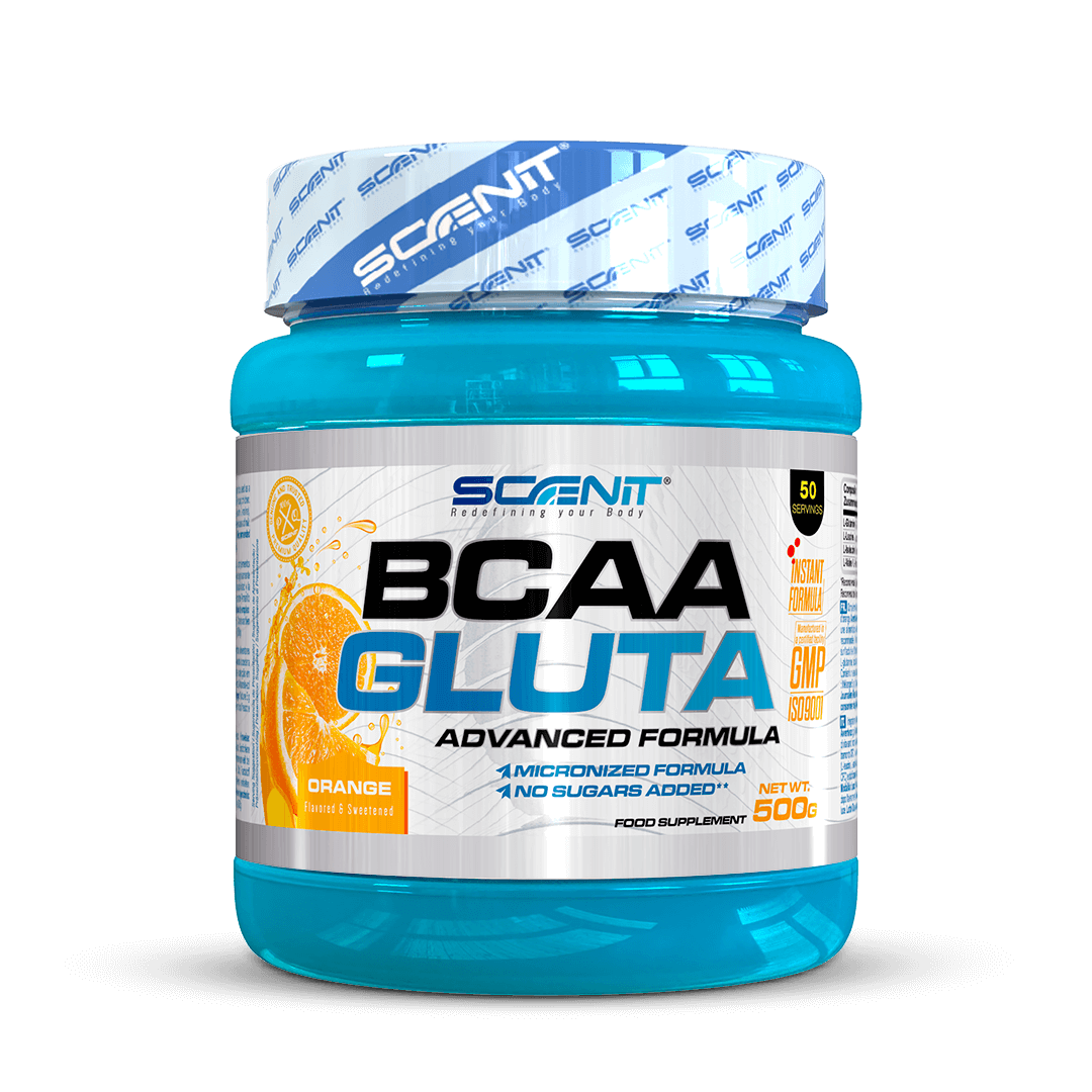 Scenit Nutrition Aminoacidi BCAA GLUTA aminoacidi ramificati 500 g con glutammina