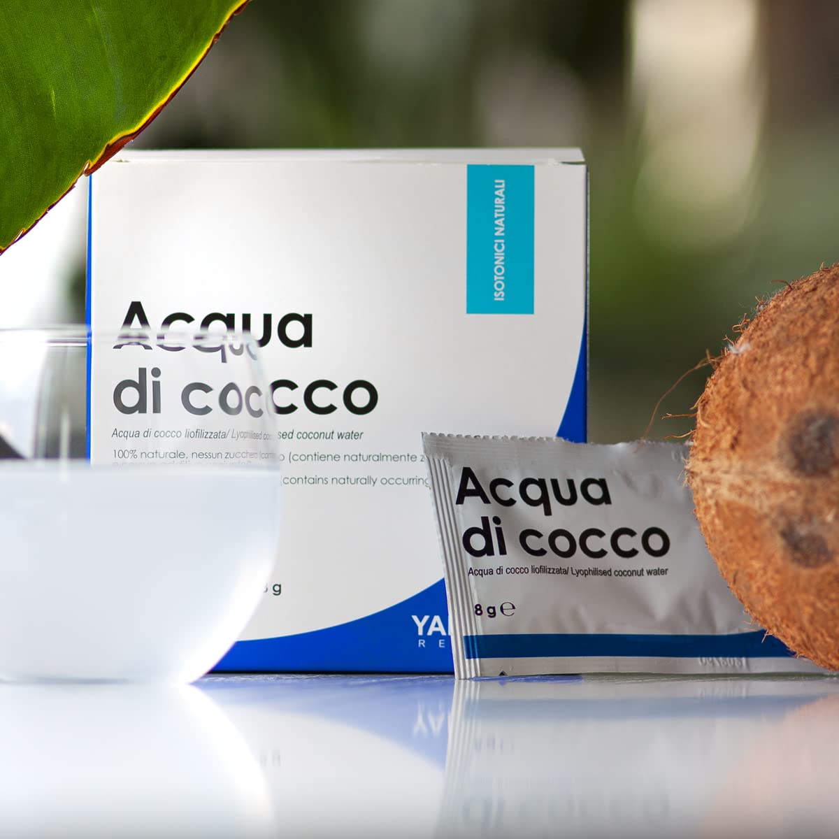 YAMAMOTO Reidratanti Acqua di Cocco 30 buste da 8 g senza zuccheri aggiunti