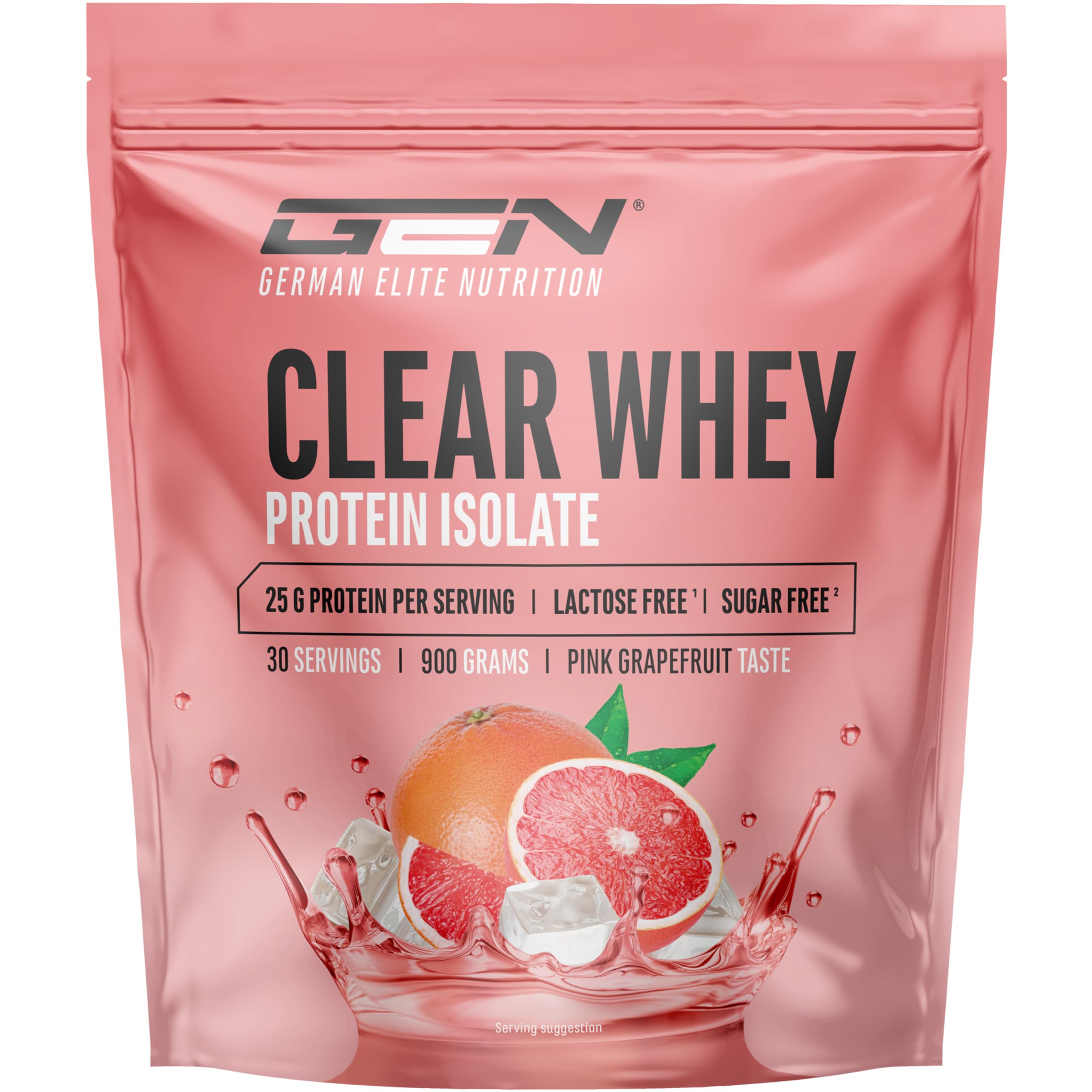 Elite Clear Whey Isolate Protein Shake 900 g pompelmo rosa