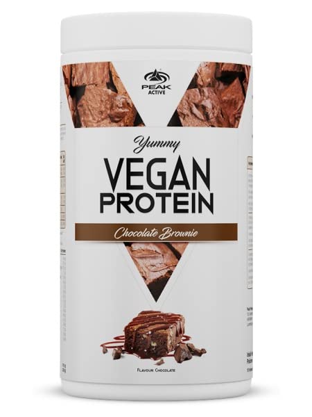 Green Peak Proteins PEAK Yummy Vegan Protein 450 g Brownie al Cioccolato senza glutine