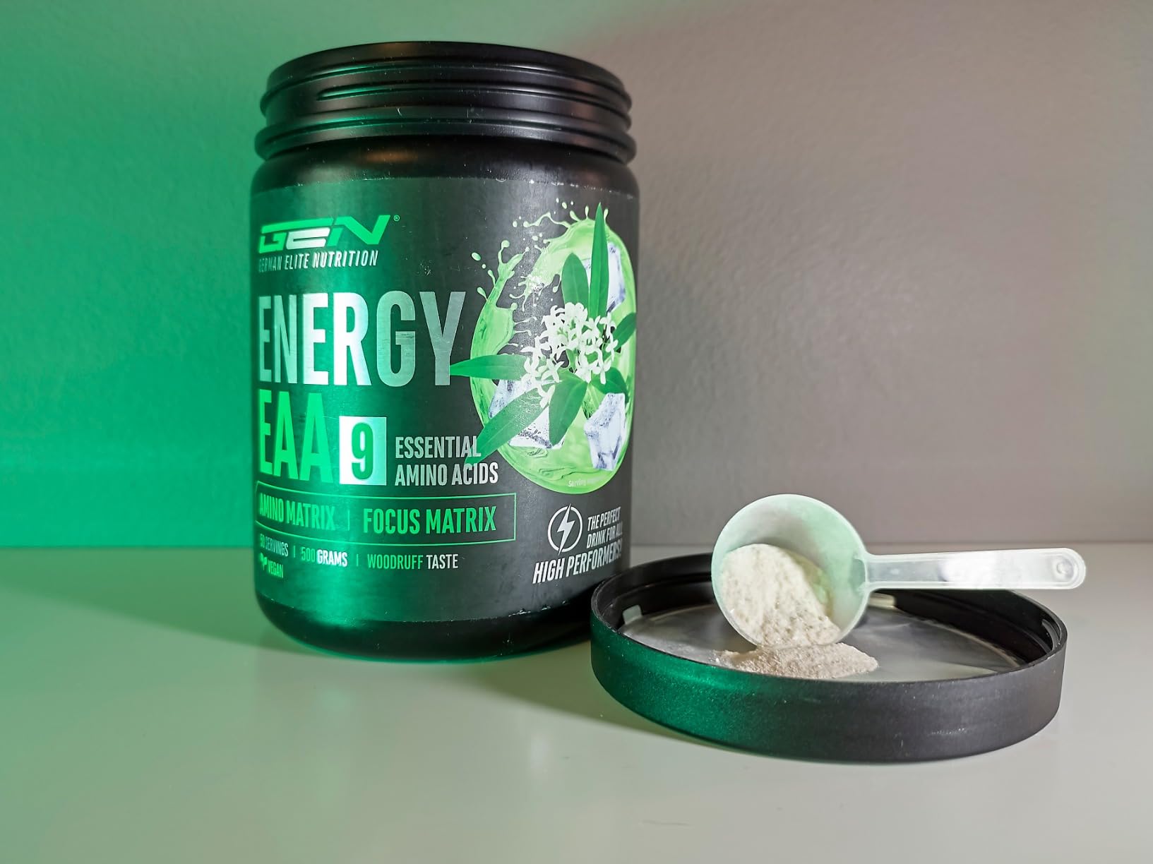 Elite Pre-Workout & Pump EAA Energy Mix bevanda in polvere 500 g Asperula