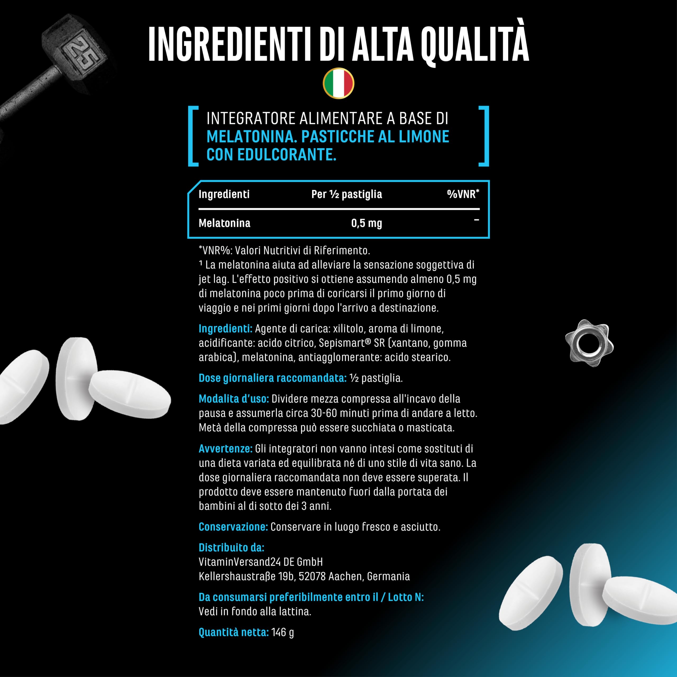 Elite Adaptogens, Sleep & Mind Melatonina Time Release melatonina 365 compresse al limone a rilascio prolungato