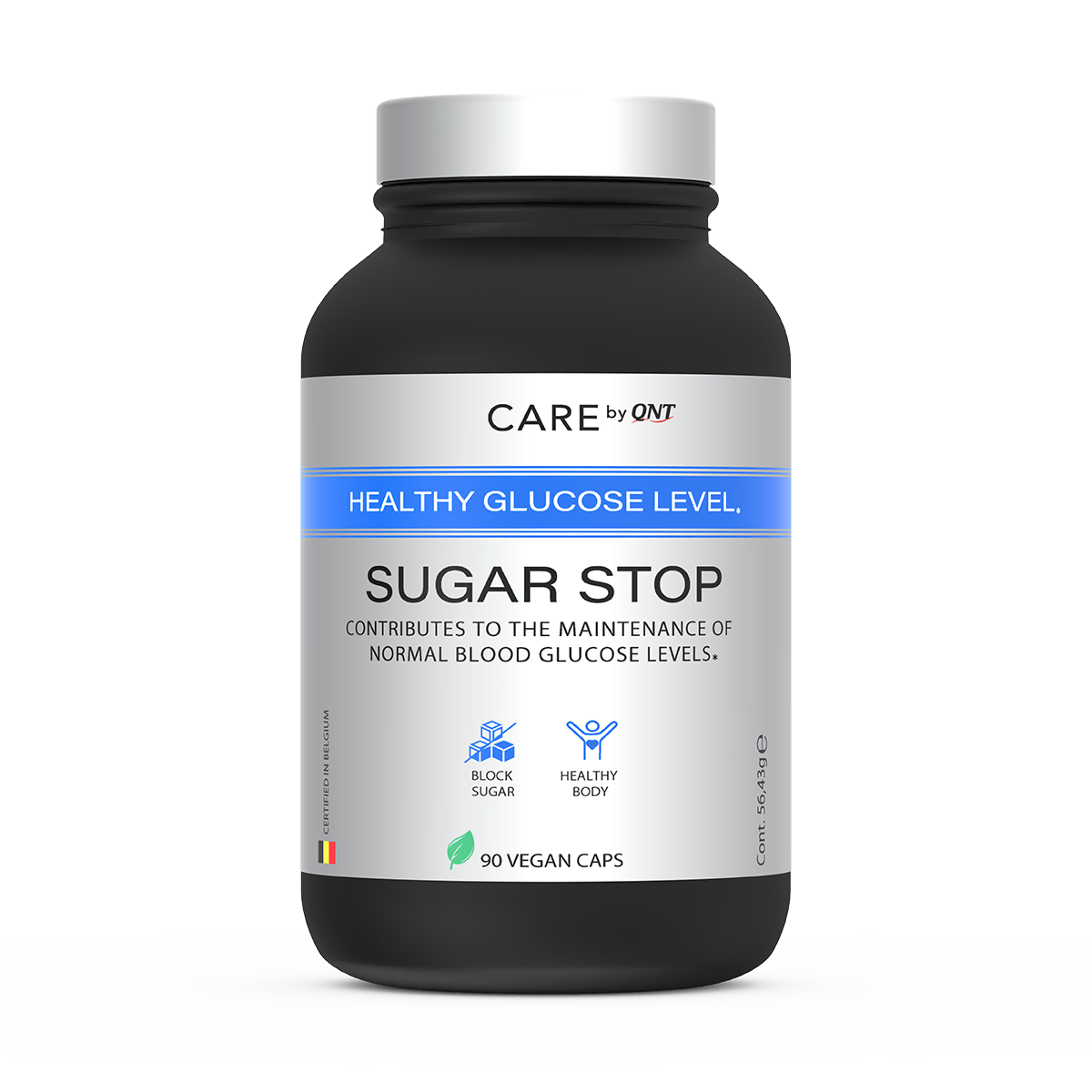 QNT Fat Burner Sugar Stop capsule 90 vegane, con cromo