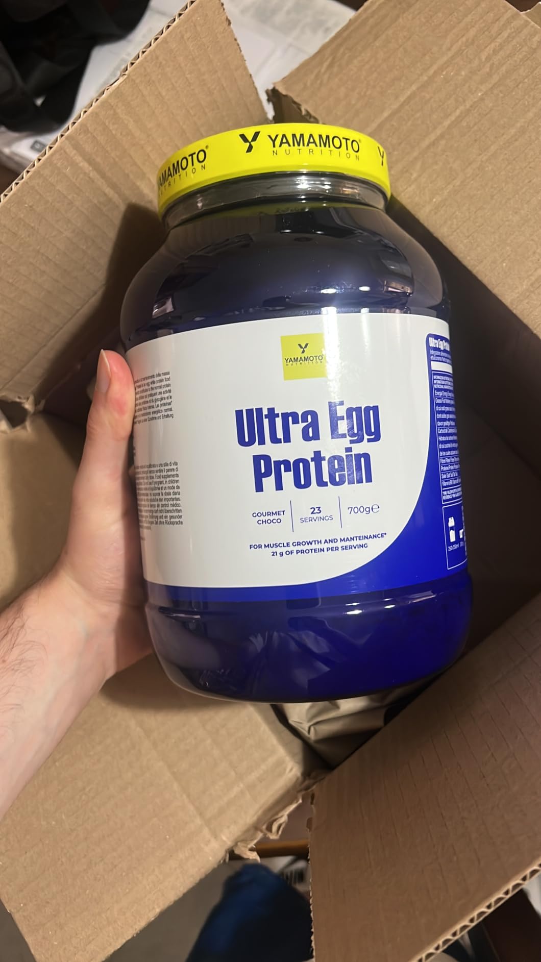 YAMAMOTO Proteine Ultra Egg PROTEIN proteine d’albume Cioccolato 700 g vitamina B6