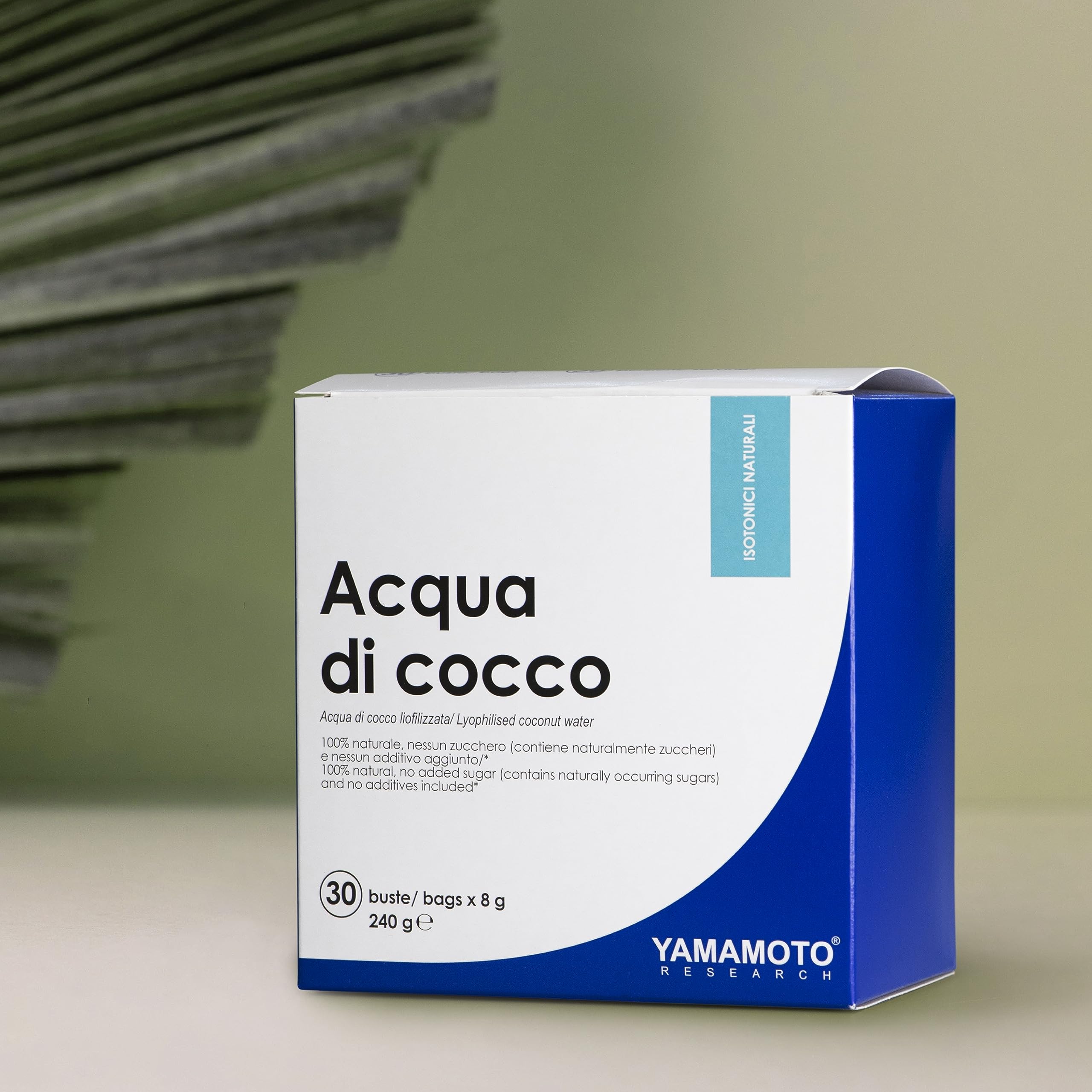 YAMAMOTO Reidratanti Acqua di Cocco 30 buste da 8 g senza zuccheri aggiunti