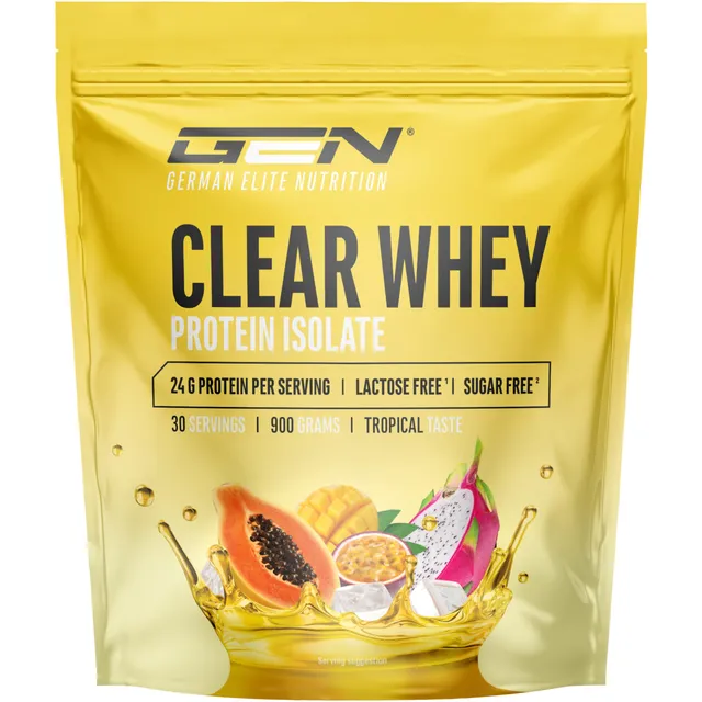 Elite Clear Whey Isolate Protein Shake proteine Tropical 900 g senza lattosio