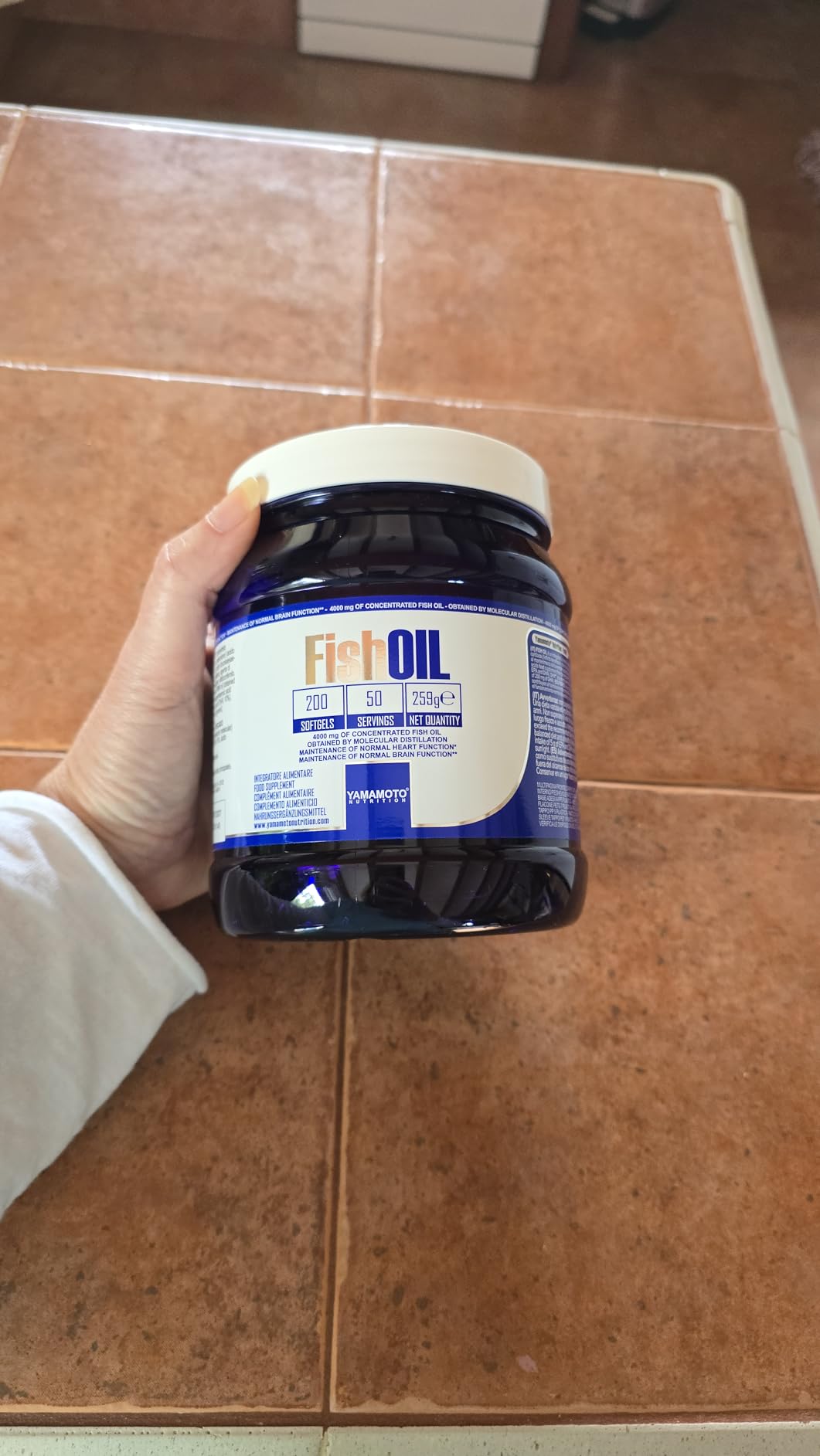 YAMAMOTO Omega-3 e Cuore e Circolazione Fish Oil Molecular Distillation integratore omega-3 200 softgel EPA DHA