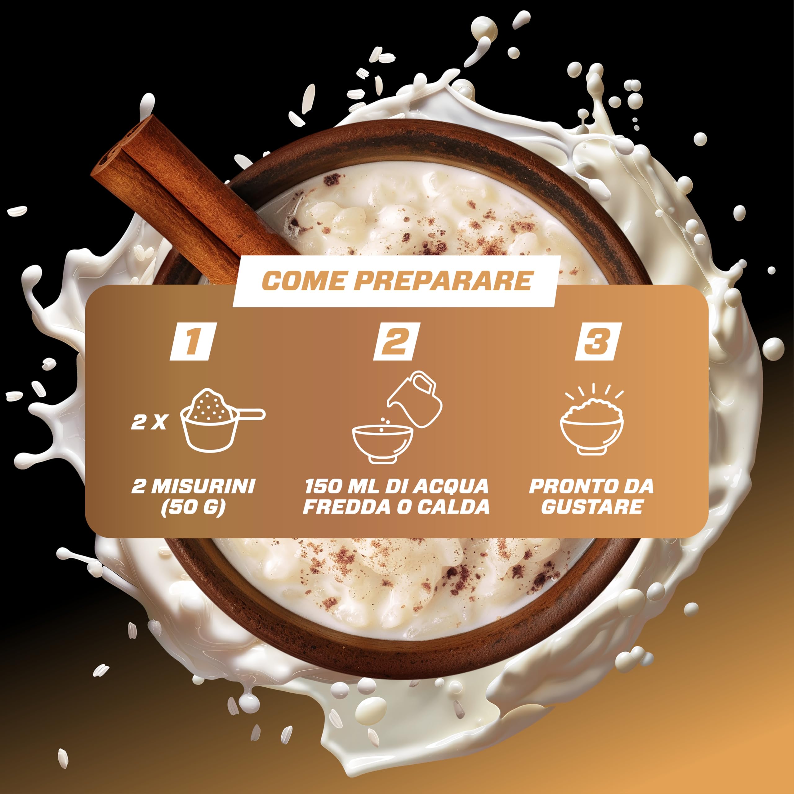 Elite Carbs & Mass Gainers Rice Pudding Neutral budino di riso 3 kg vegano