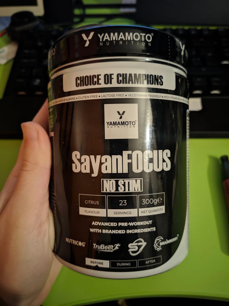 Yamamoto Pre-Workout SayanFOCUS NO STIM pre-workout senza caffeina
