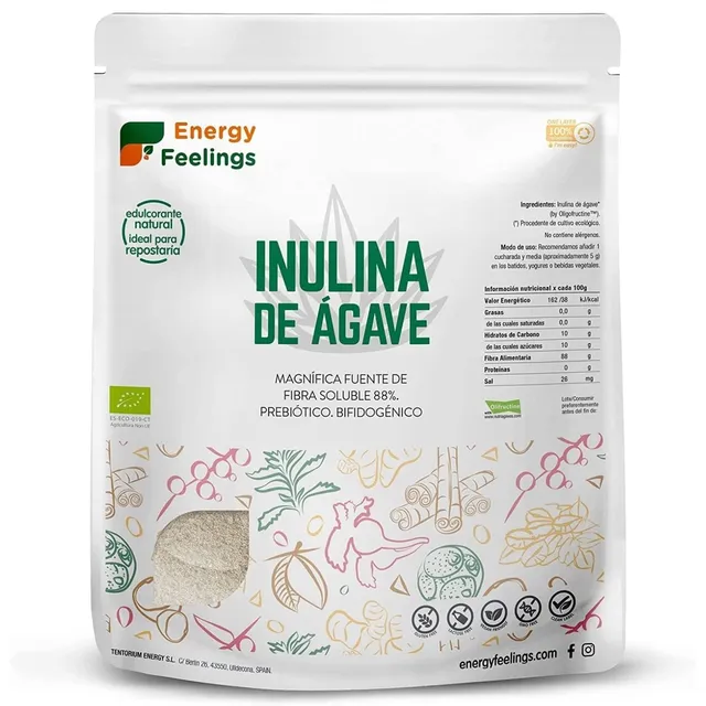 Energy Feelings Endulzantes naturales Inulina da Agave inulina 1 kg biologica
