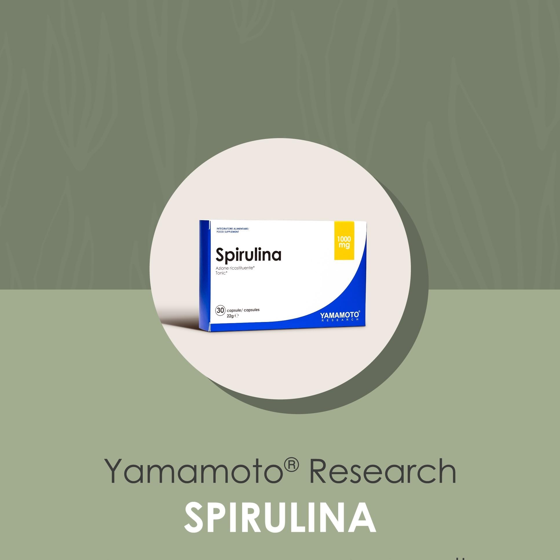 Yamamoto Antiossidanti Spirulina 1000mg integratore 30 capsule antiossidante