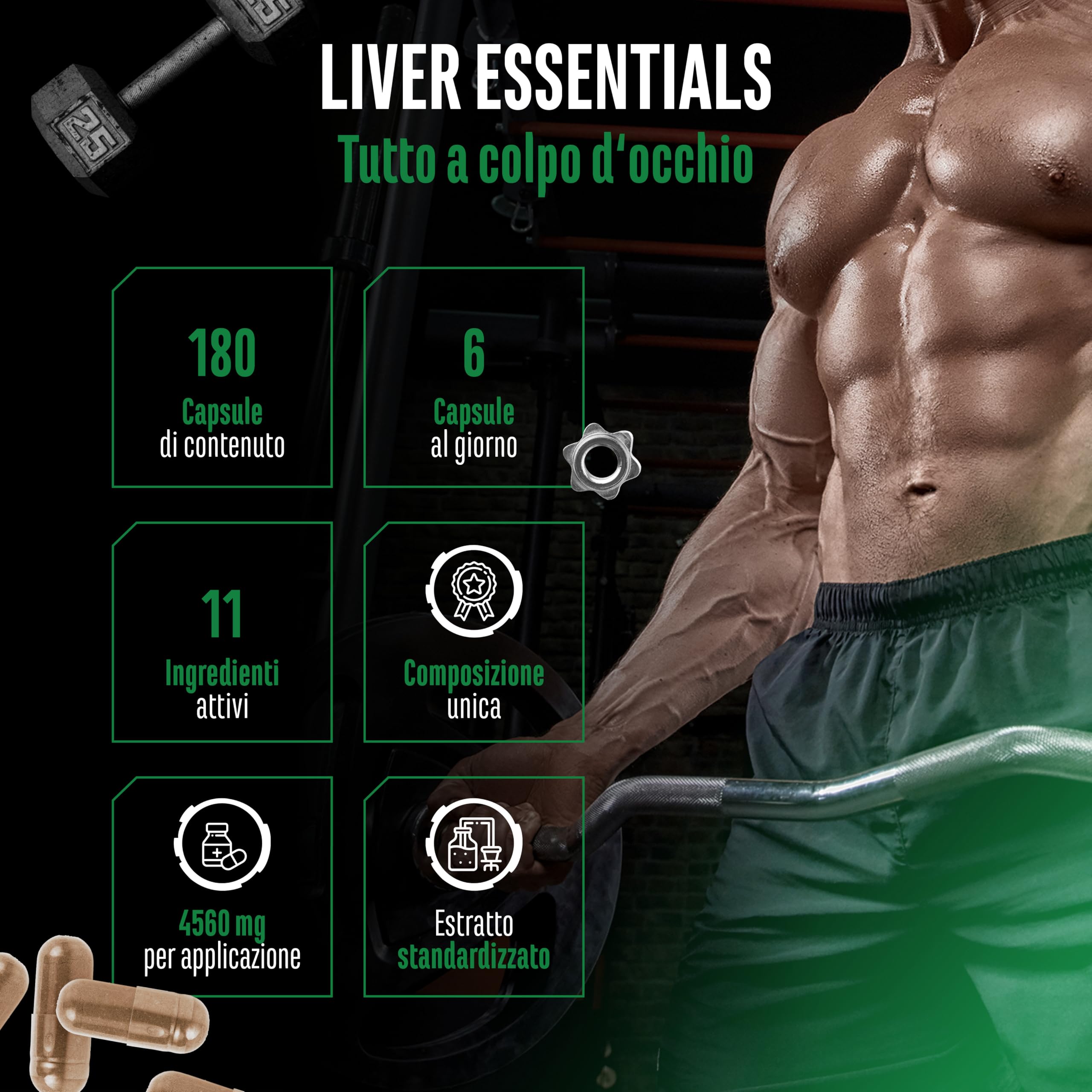 Elite Organ, Joint & Health Support Liver Essentials integratore per il fegato 180 capsule vegane complesso vegetale