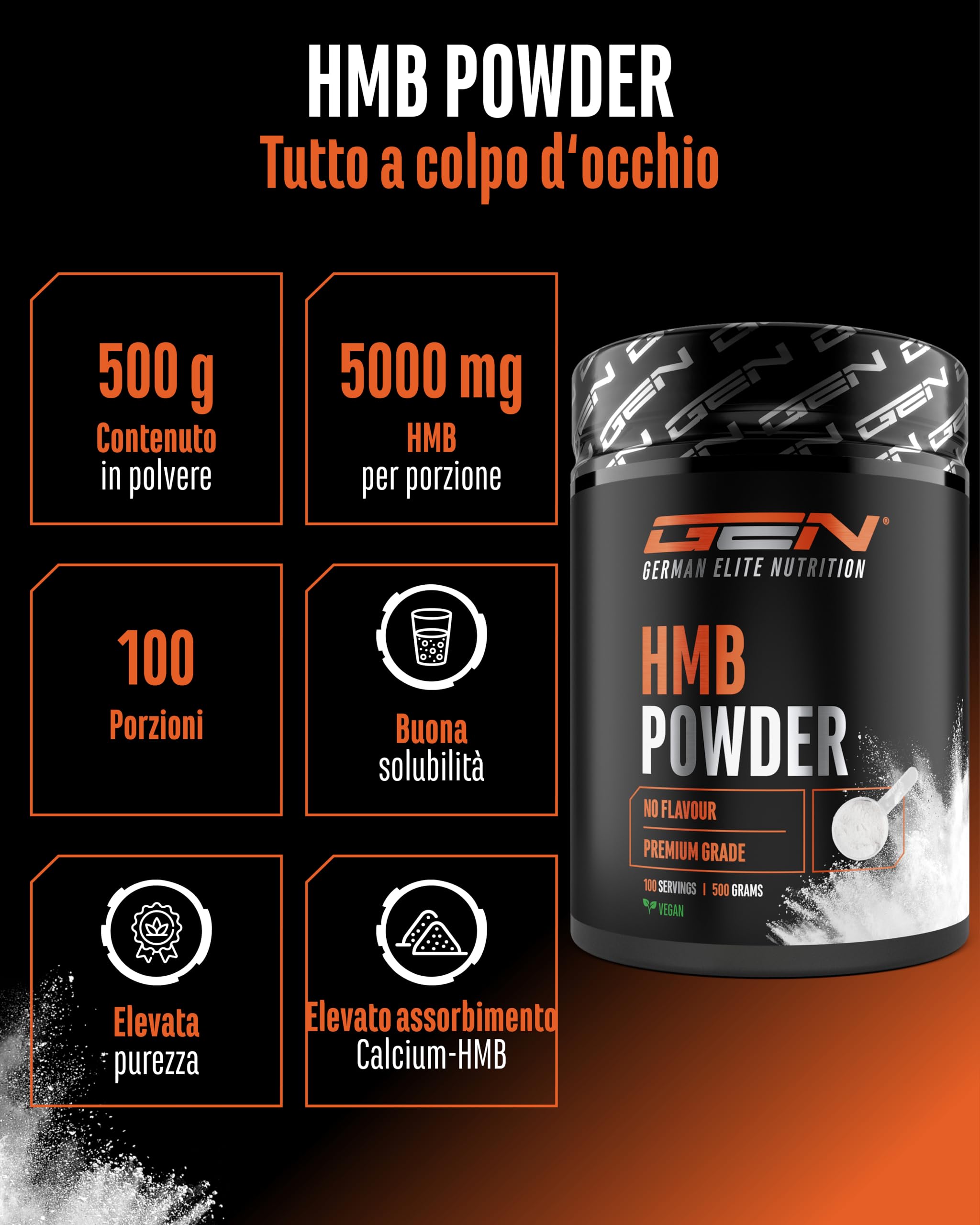 Elite Amino Singles HMB integratore in polvere 500 g 4200 mg HMB