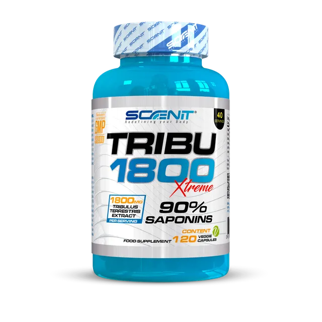 Scenit Nutrition Potenziatori sportivi Tribu 1800 XTREME tribulus 120 capsule vegane 90% saponine