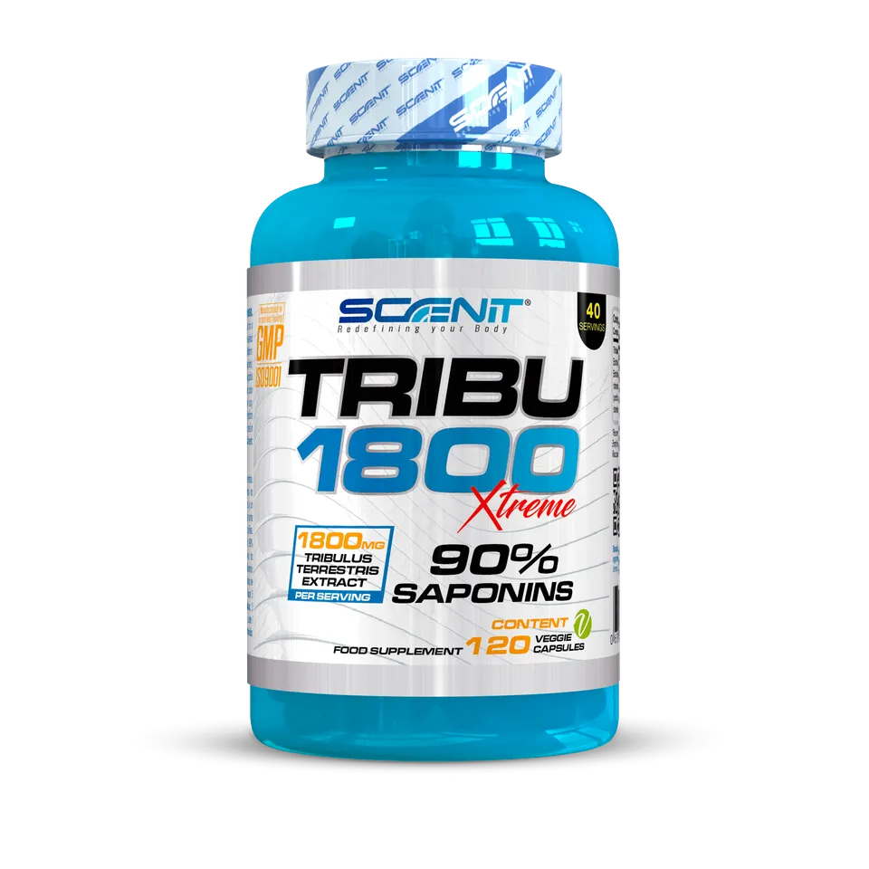 Scenit Nutrition Potenziatori sportivi Tribu 1800 XTREME tribulus 120 capsule vegane 90% saponine