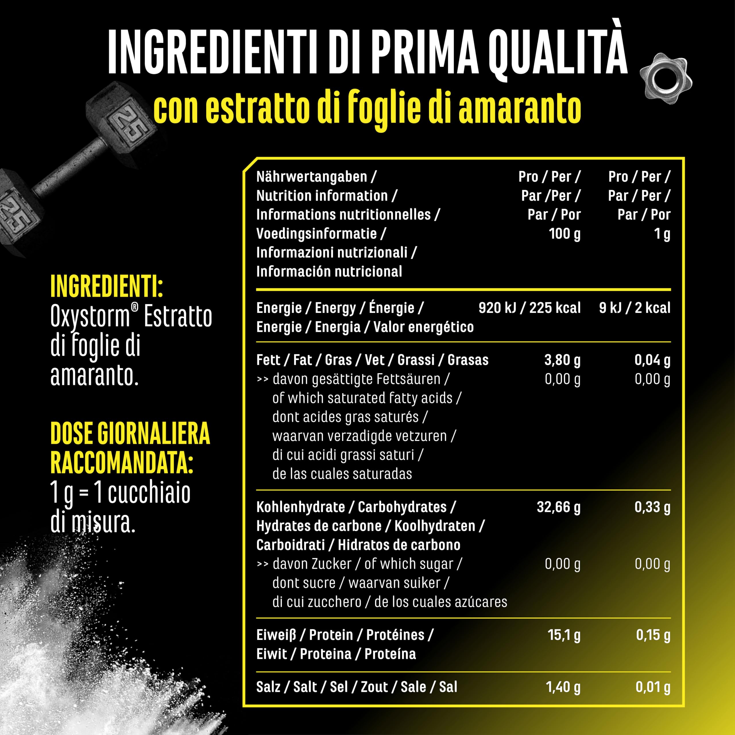 Elite Pre-Workout & Pump Nitrato in polvere (Oxystorm®) nitrato 75 g vegano amaranto
