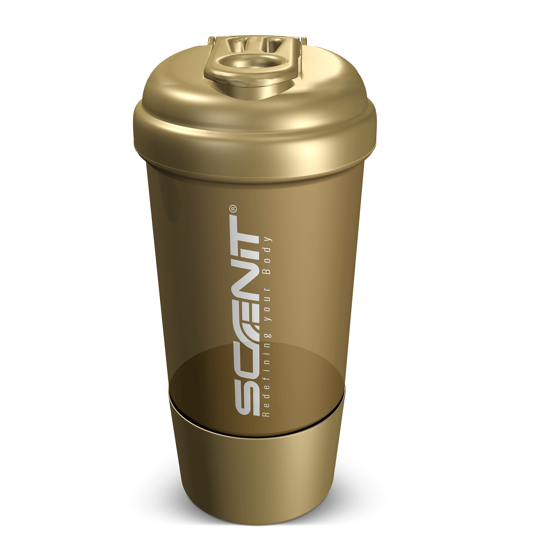 Scenit Nutrition Accessori Shaker premium con compartimento 500 ml oliva