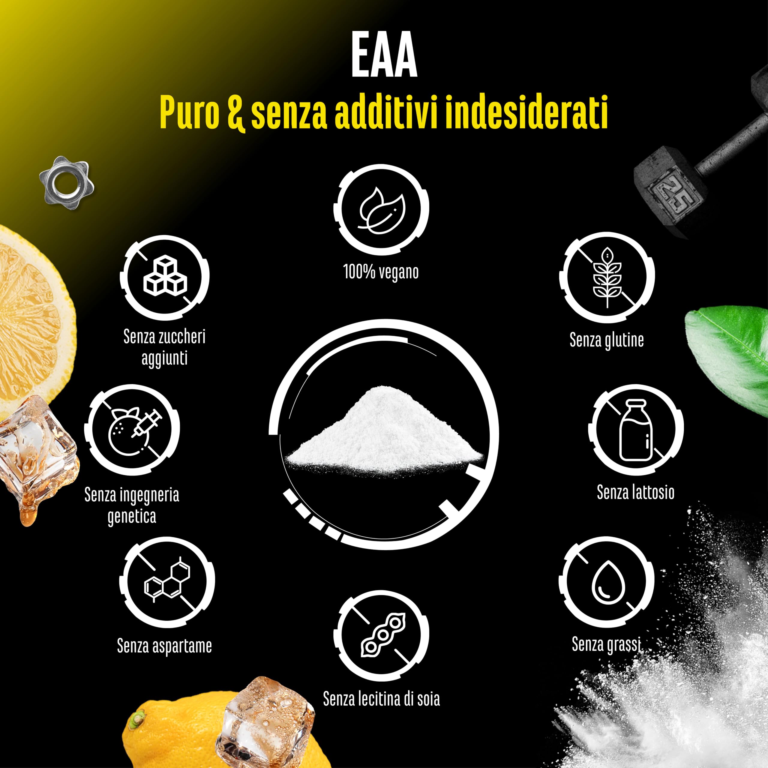 Elite EAA & BCAA EAA in polvere 532 g limone cola Human Code